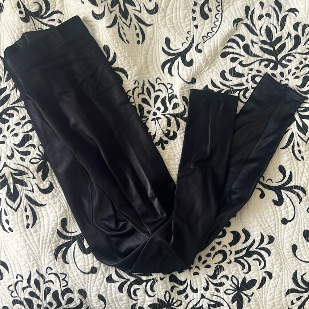 Blackmilk shiny black leggings